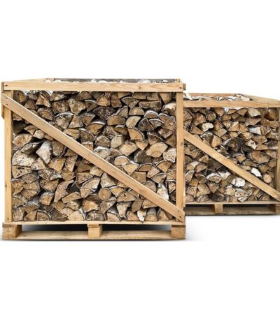 2 Paletten Brennholz Hartholz Mix 25 cm – Hoher Heizwert für effizientes Heizen