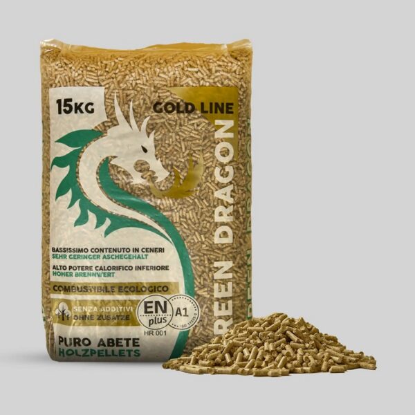 Holzpellets DRAGON – 975 kg (65 x 15 kg) – Für effizientes Heizen
