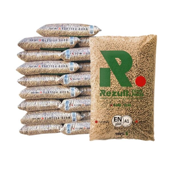 Holzpellets REZULT Premium – 1.050 kg (70 x 15 kg) – Für effizientes Heizen